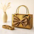 Crocodile Bow Handbag for All Occasions