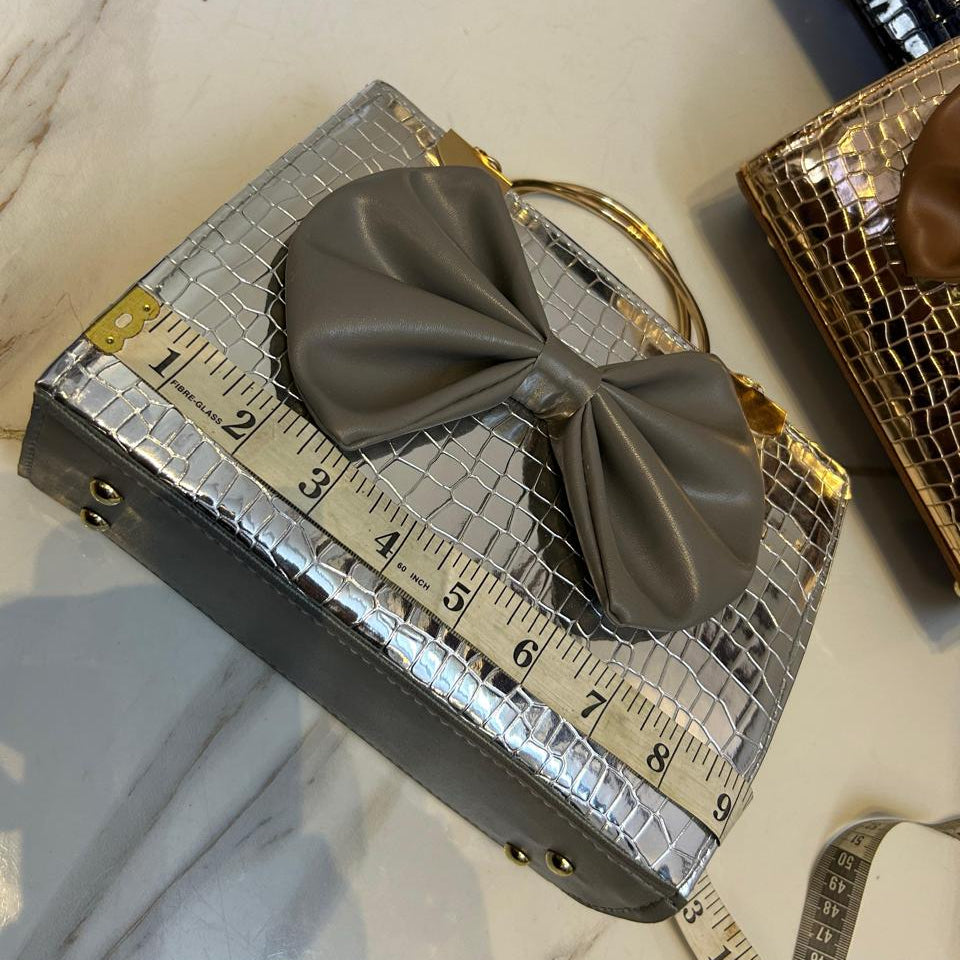 Crocodile Bow Handbag for All Occasions