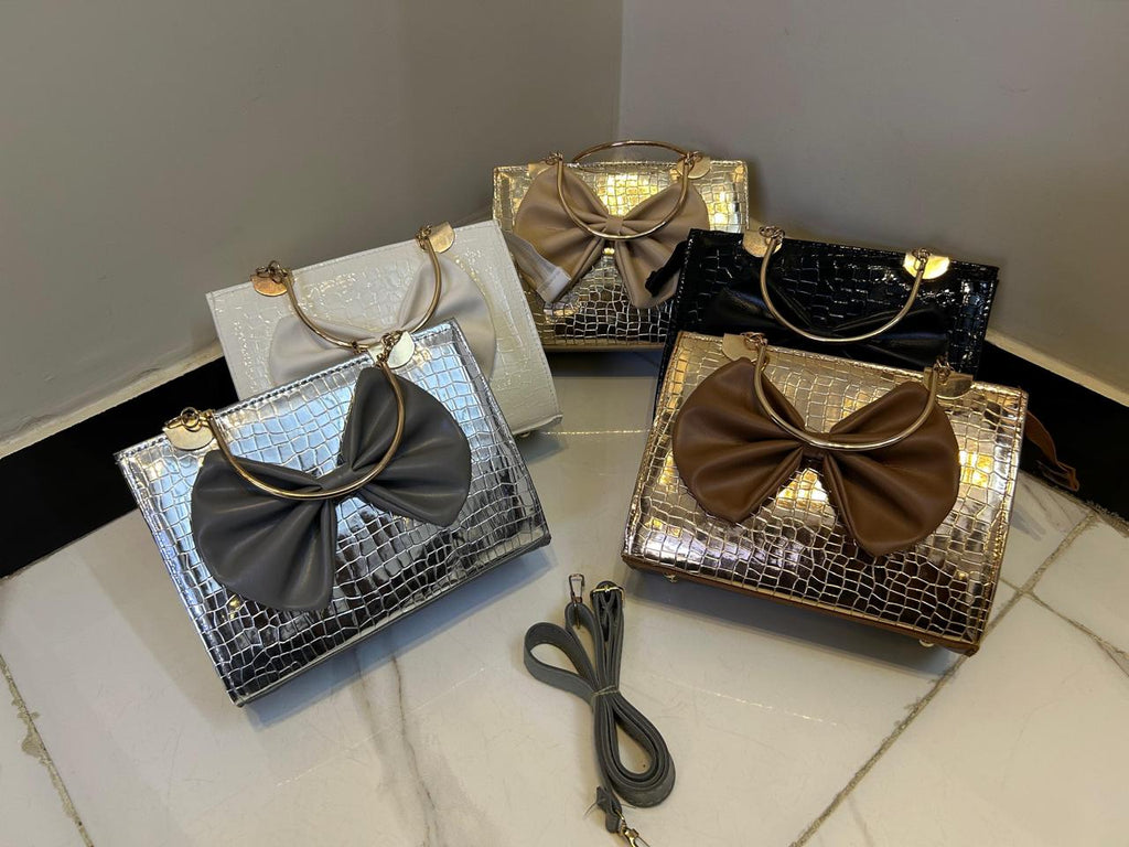 Crocodile Bow Handbag for All Occasions