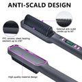 "The Ultimate Hair Revolution: 2-in-1 Straightener & Curling Comb"